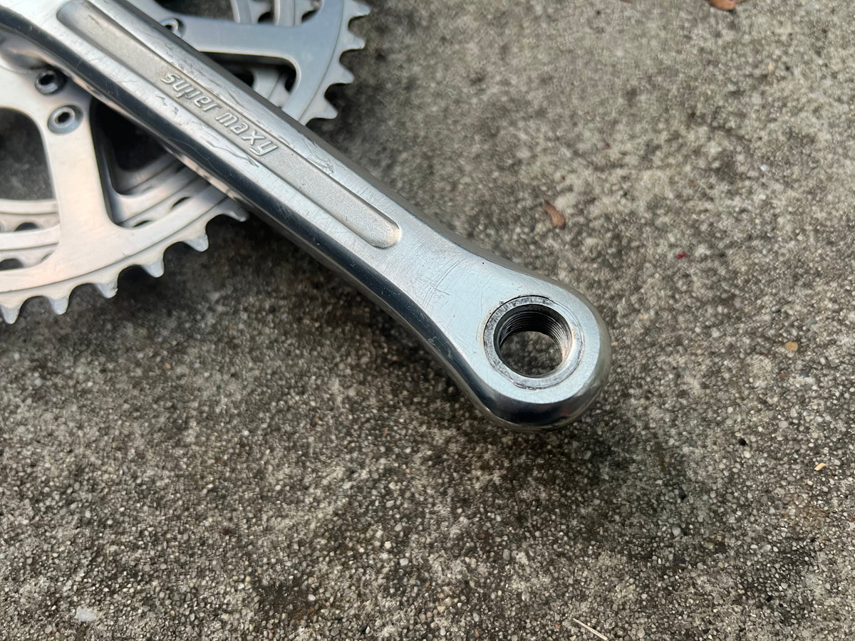 Sugino Super Maxy Triple Touring 180mm 32-40-48T Square Taper 6 Bolt Crankset