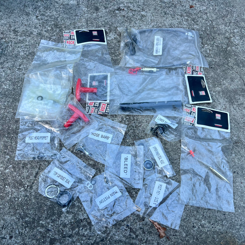 BIG RockShox Reverb Dropper Post Parts Lot Hydraulic Rebuild Service Kit