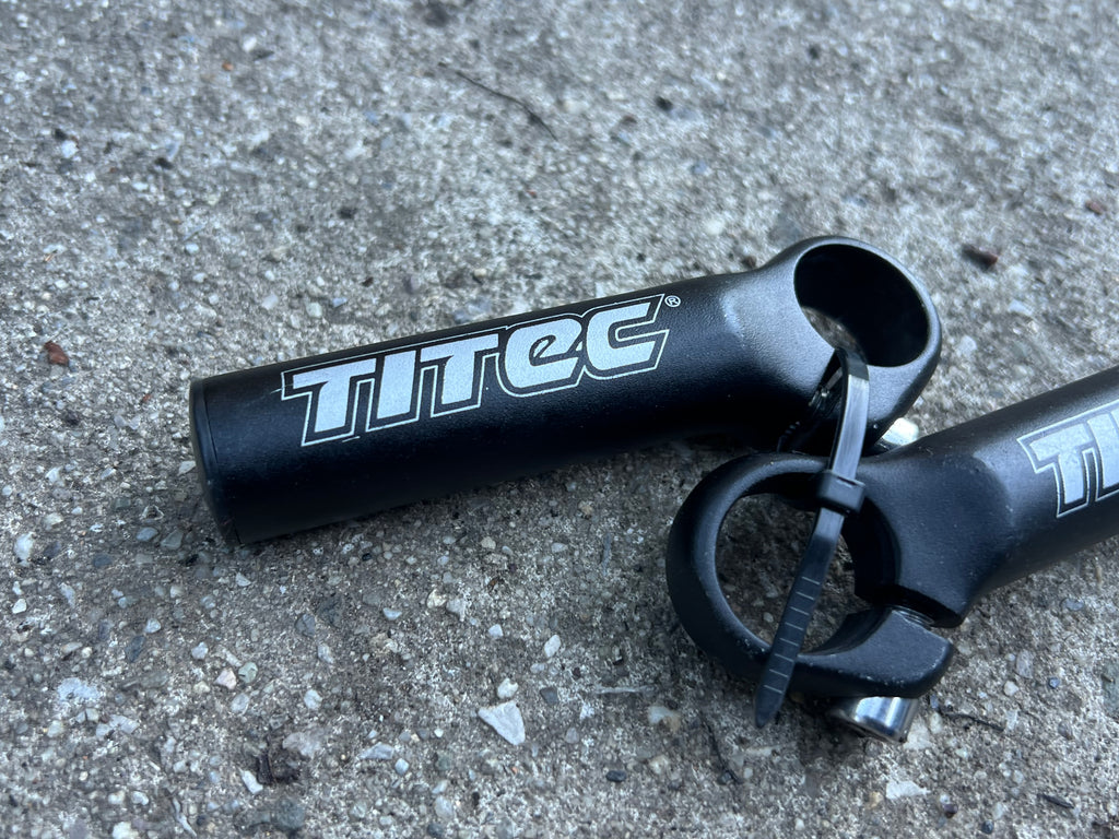 Titec Short Bar Ends Black Vintage MTB Mountain Bike Gravel XC