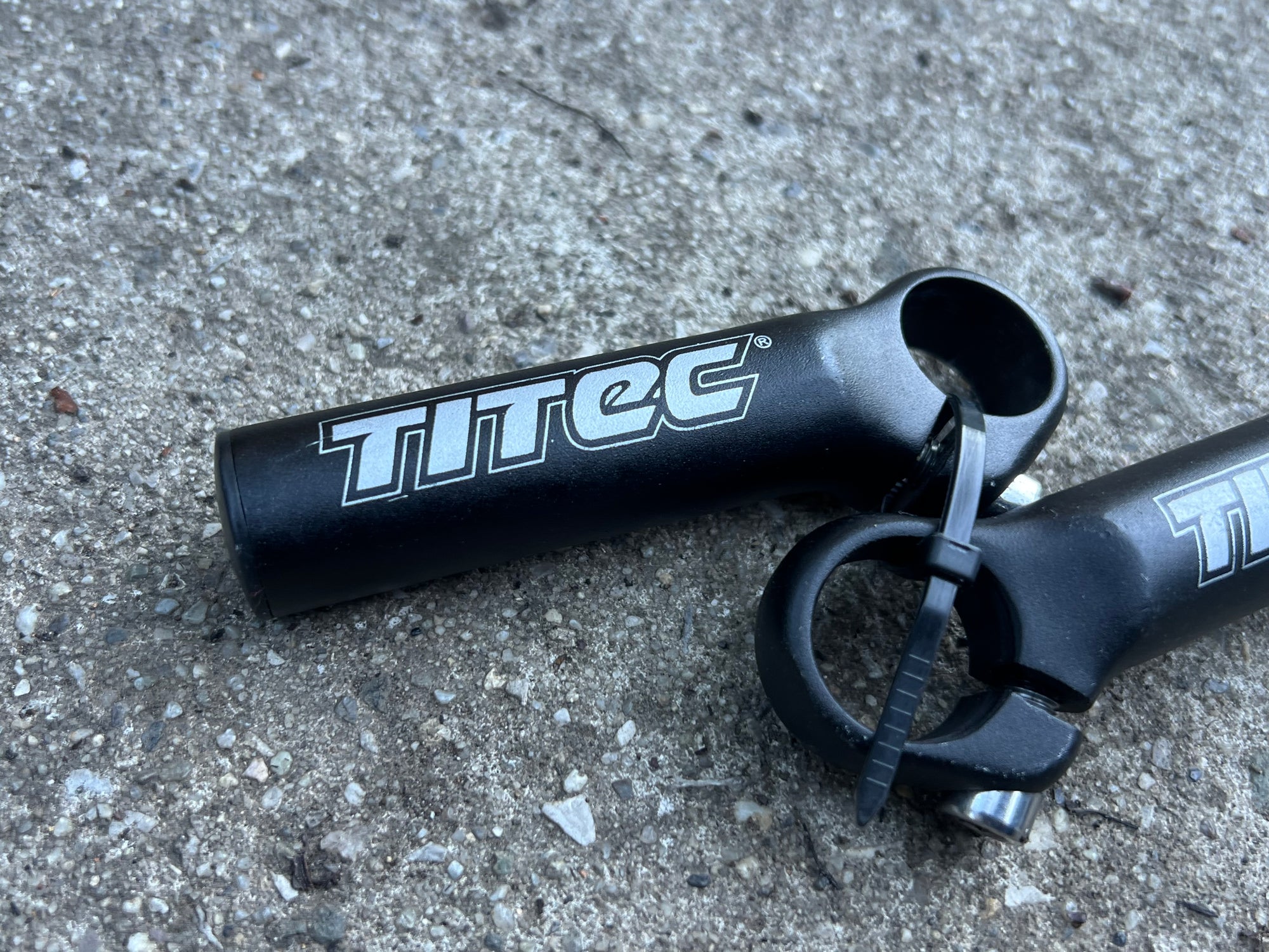 Titec Short Bar Ends Black Vintage MTB Mountain Bike Gravel XC