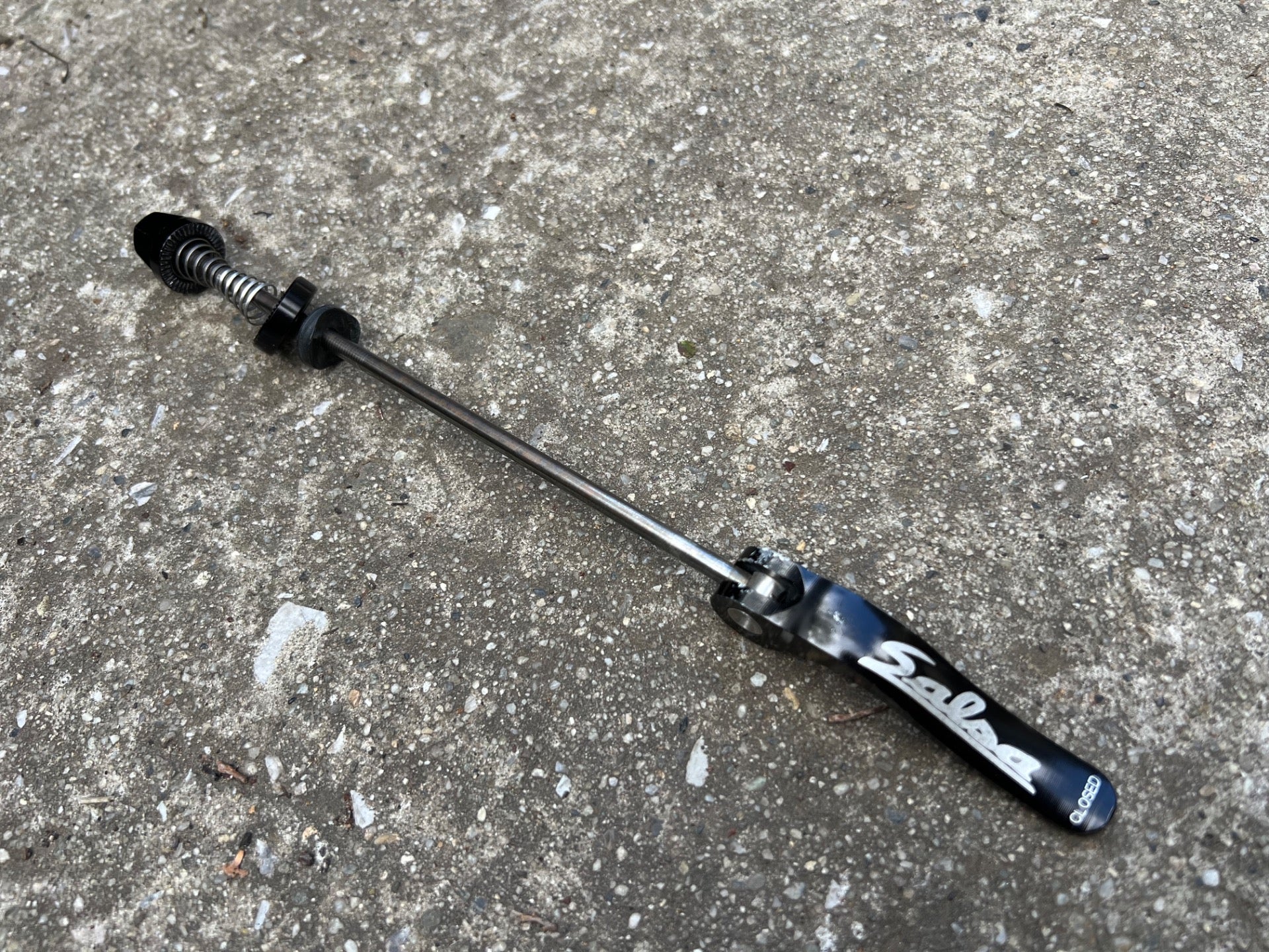 Salsa Titanium 135mm Rear Flip Off Quick Release Skewer Black MTB Mountain CX - Image 4