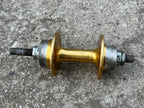 Used Sunshine Gold BMX Hub 110mm 36H Bolt On Flip Flop English Anodized OG Vintage-Bicycle Bin