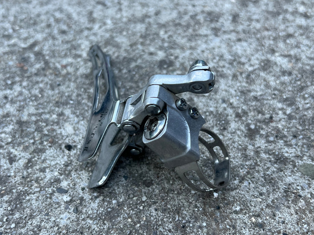 Suntour Cyclone MKII 28.6mm Bottom Pull Front Derailleur Double Vintage 2nd Gen  - Image 3