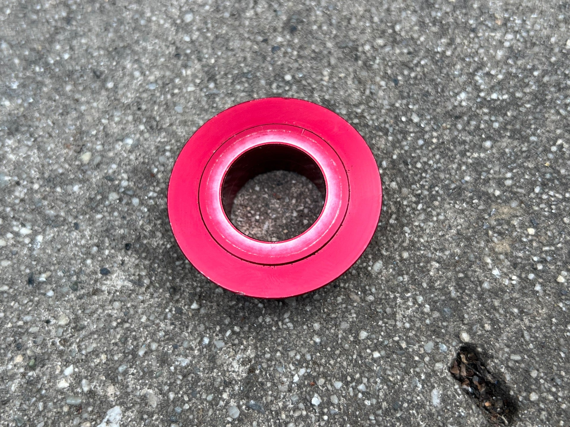 Primo 19mm x 12.5mm Bottom Bracket Spacer Dust Seal BMX Cone Shape Red Anodized  - Image 3