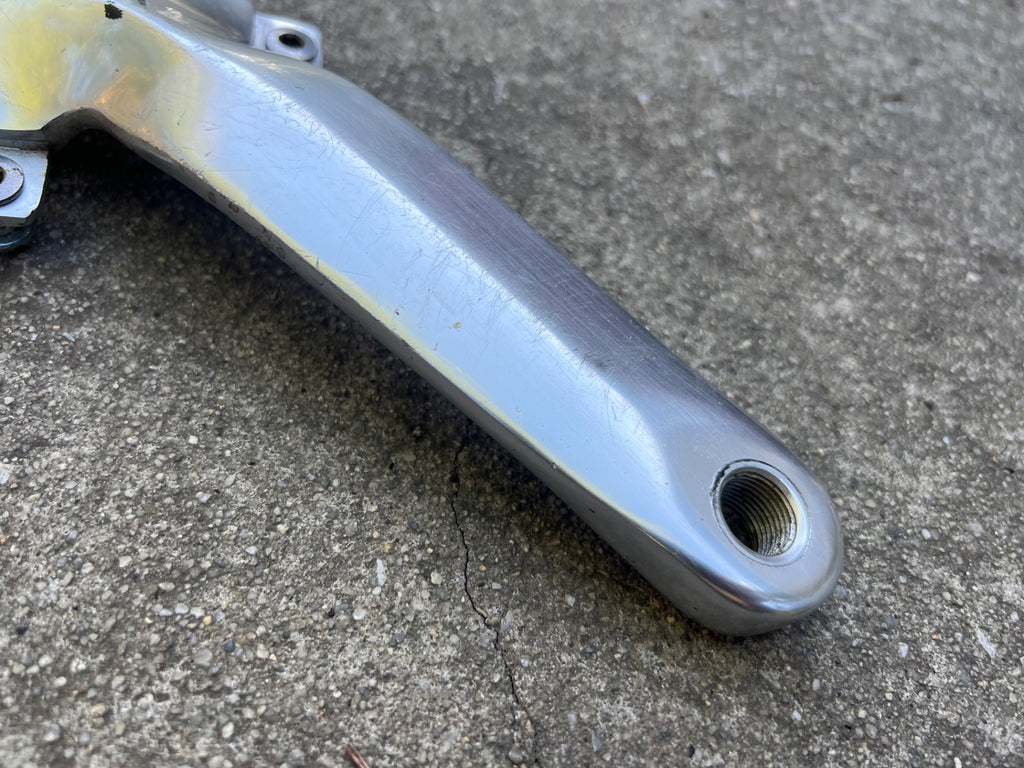 Specialized Strongarm Cranks 104/64 BCD 175mm Silver Triple Vintage MTB Retro - Image 8