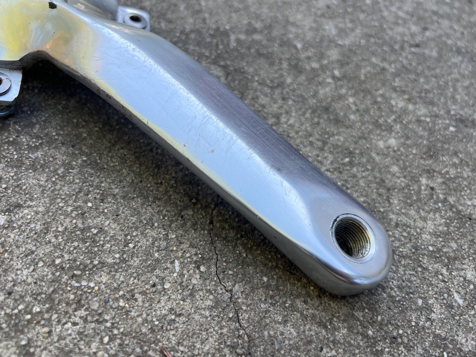 Specialized Strongarm Cranks 104/64 BCD 175mm Silver Triple Vintage MTB Retro - Image 8