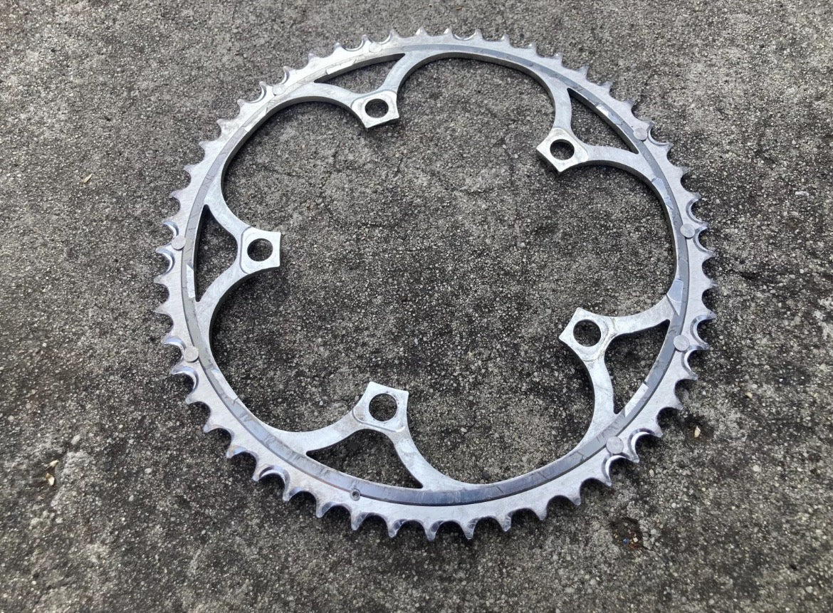 Campagnolo 53T 135BCD Chainring 10 Speed Silver Aluminum Ultra Torque Road Bike - Image 3