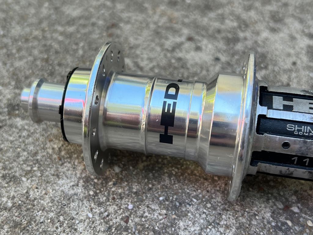 HED 24H Hole Shimano 11 Speed Rear Hub 130mm Silver Anodized Road Bike - Image 3