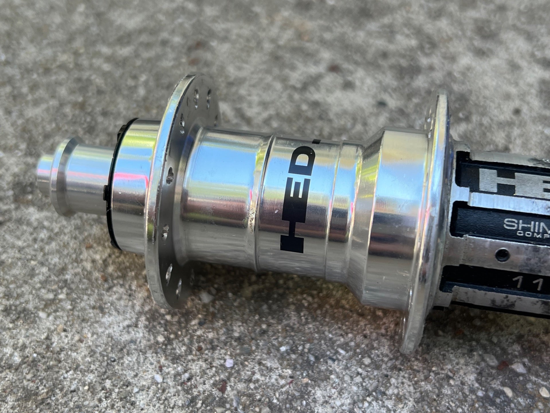 HED 24H Hole Shimano 11 Speed Rear Hub 130mm Silver Anodized Road Bike - Image 3