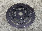 Used Cook Bros Racing CQP Spider & Chainring Set 48-36-26 110/74/58 BCD Vintage MTB-Bicycle Bin