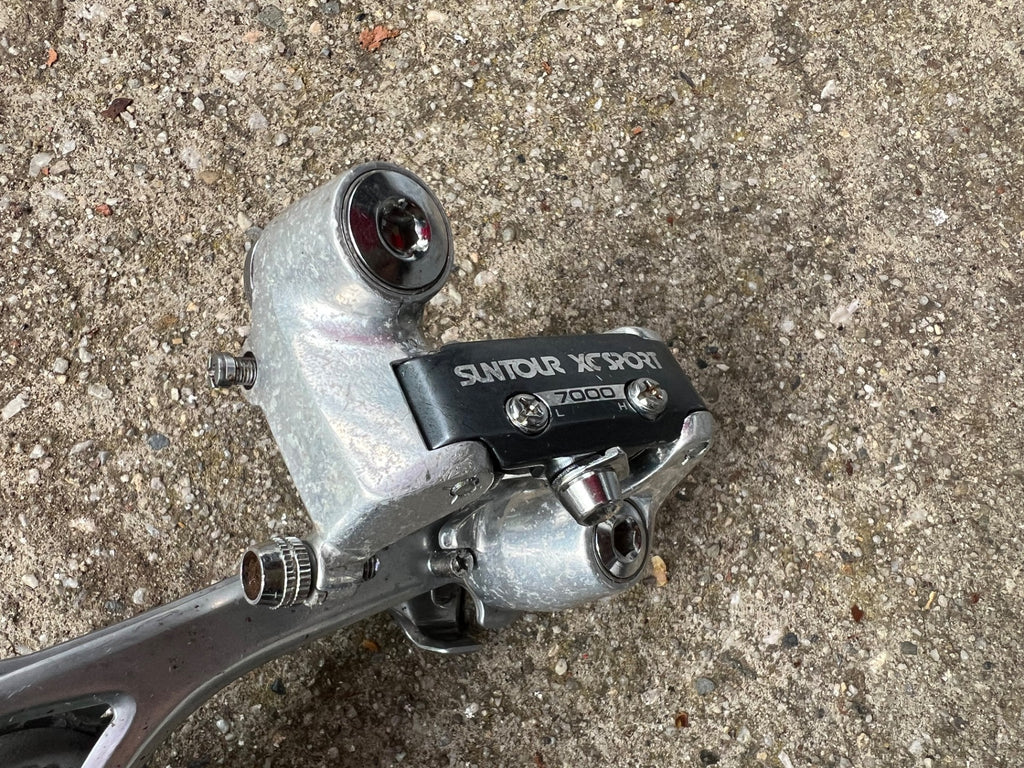 Used REBUILT Suntour XC Sport 7000 Rear Derailleur 6 Speed Vintage MTB Long Cage-Bicycle Bin