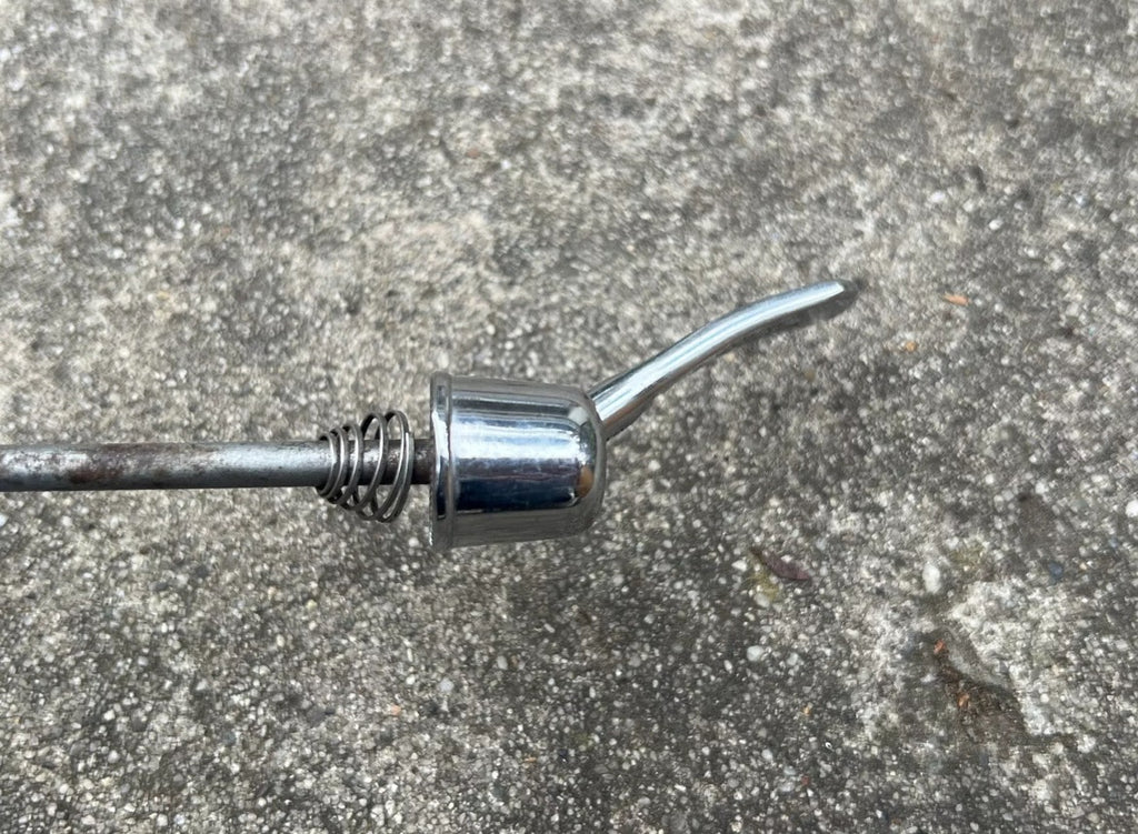 Shimano Dura Ace 7400 Rear 130mm Quick Release Skewer Axle Vintage Chrome Steel - Image 3