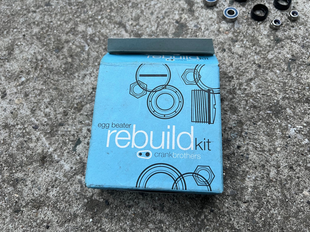 Crankbros Eggbeater Rebuild Kit Bearings Bushings Seals Clipless Pedals MTB  - Image 3