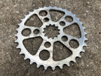 Used White Industies 34T ENO Chainring Silver Vintage Mountain Bike MTB Gravel Retro-Bicycle Bin