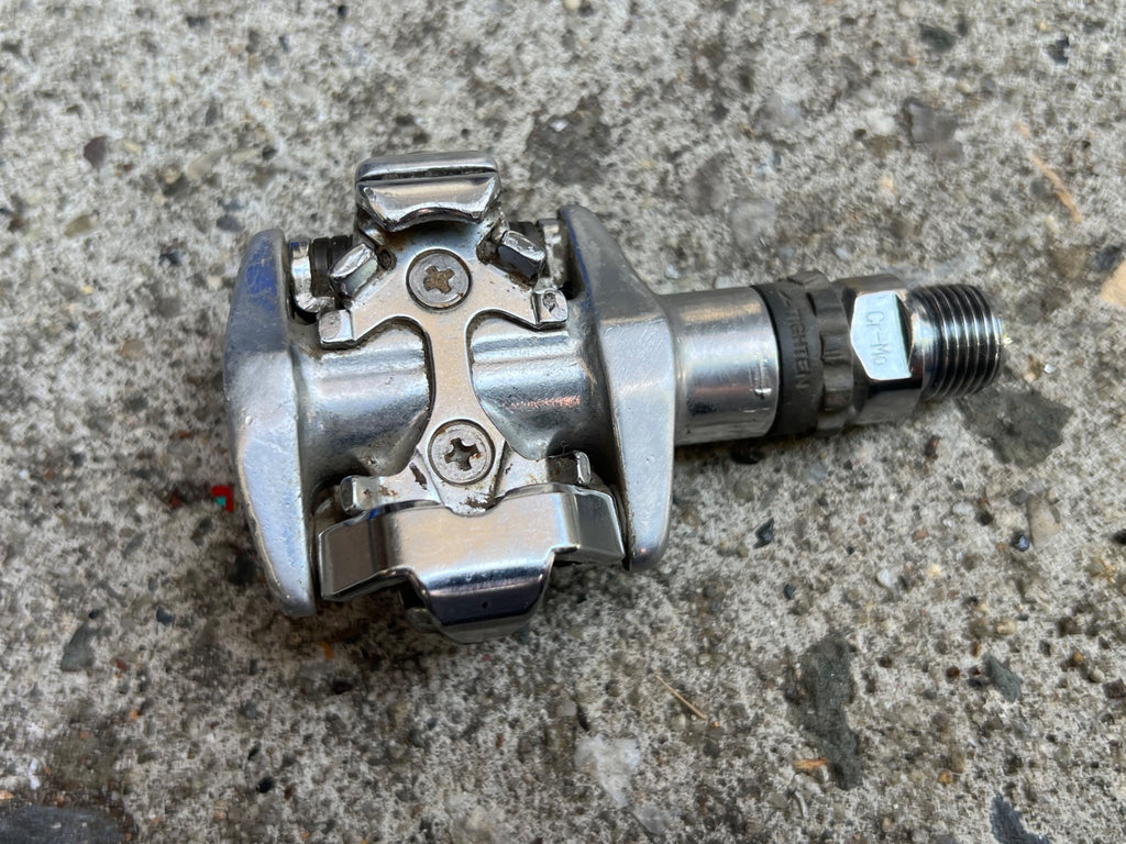 Used Shimano Deore XT PD-M747 Left Non Drive Side Pedal Vintage MTB Clipless SPD Road-Bicycle Bin