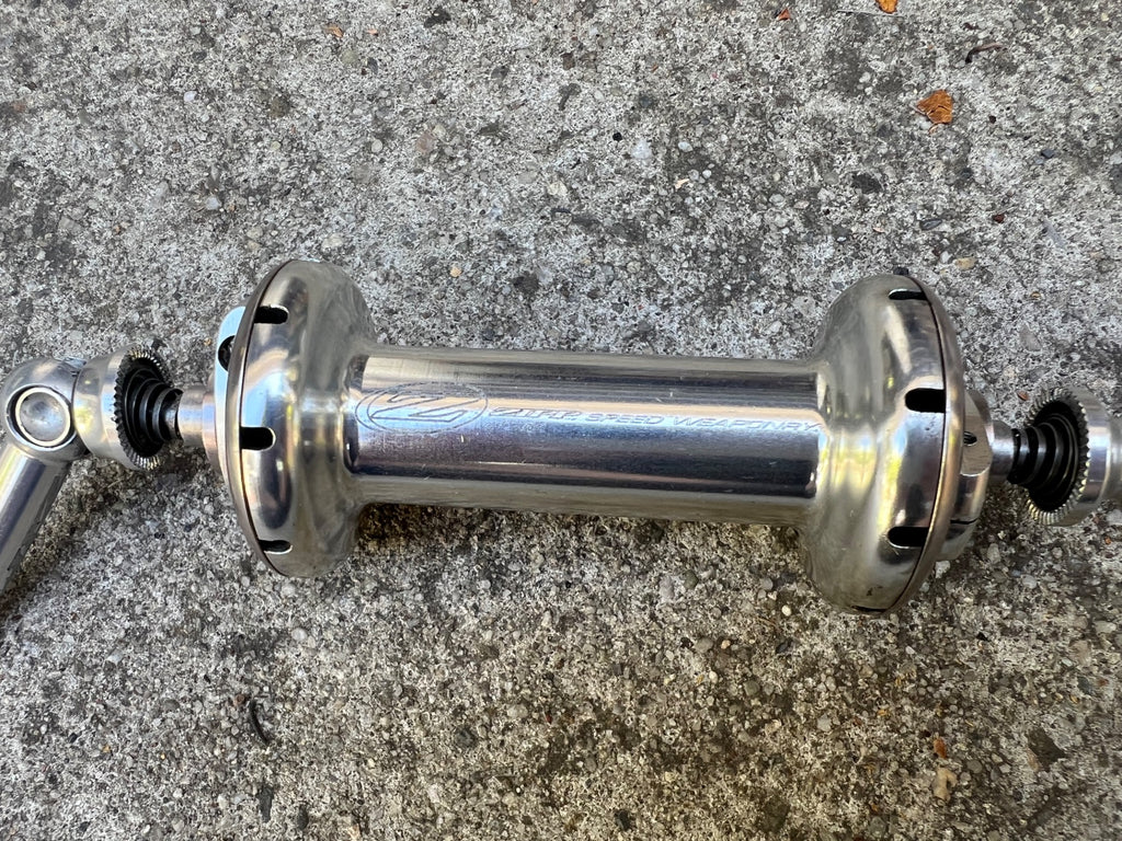 Zipp 18H Hole Front Hub & Quick Release 188 182 Style Silver Road Cycling Race  - Image 3