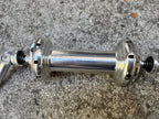 Used Zipp 18H Hole Front Hub & Quick Release 188 182 Style Silver Road Cycling Race-Bicycle Bin