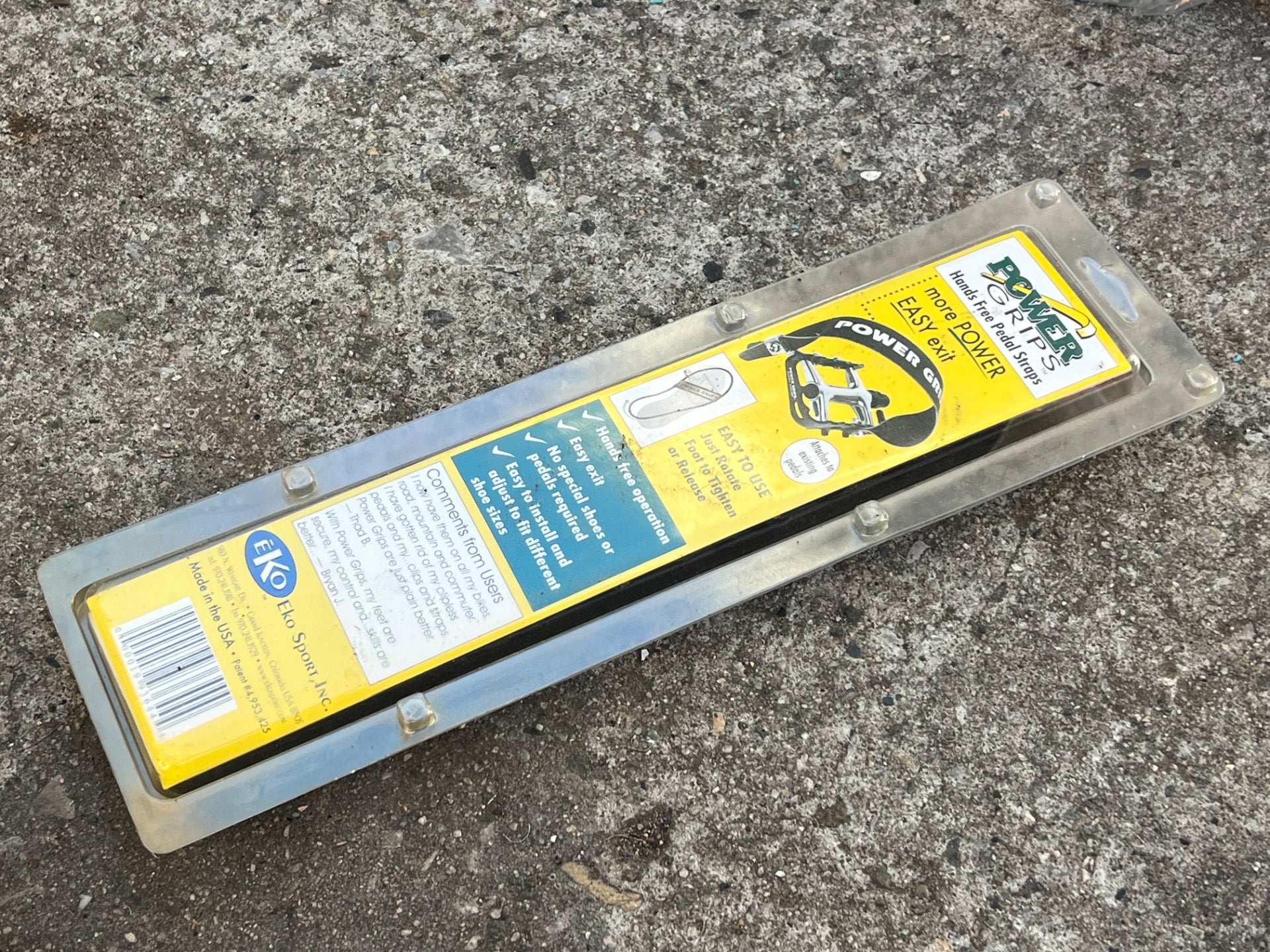 NOS NEW Power Grips Pedal Straps Flat Pedal Platform Vintage Retro MTB Touring  - Image 3