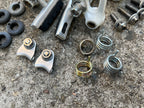 Used Shimano BR-AT50 Brakes Brake Set White Cantilver Vintage MTB Touring Retro ATB-Bicycle Bin
