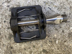 Used Avenir Vintage Clipless Right Drive Side Pedal Black MTB Retro Bike Silver Road-Bicycle Bin