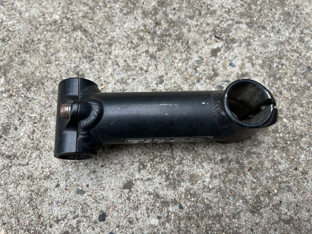 Titec 25.4x135mm 1 1/8” Threadless Straight Stem Vintage Retro MTB Black - Image 3