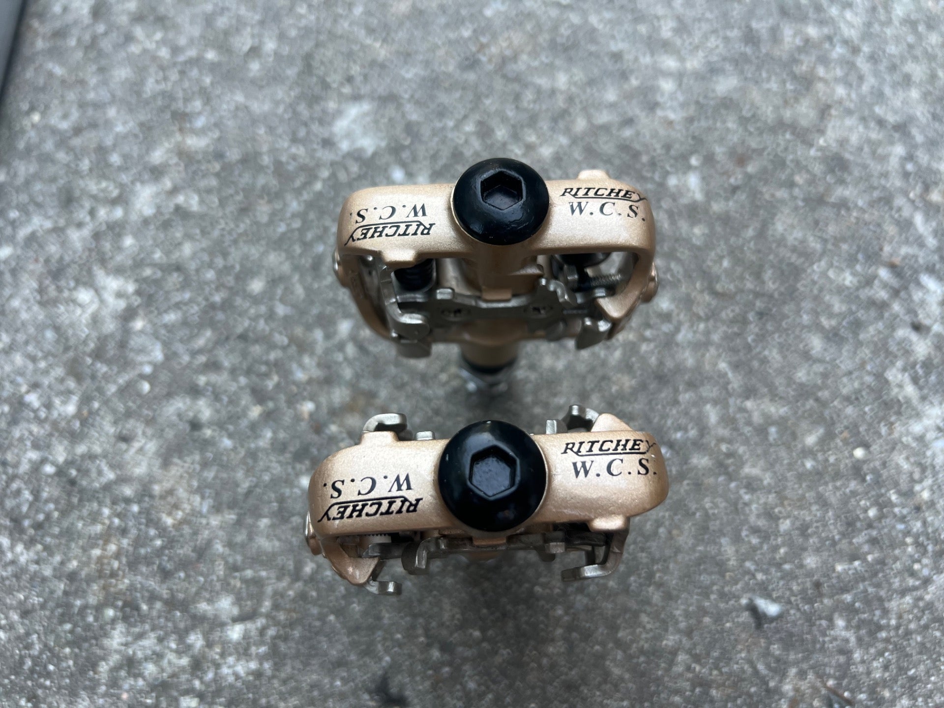 NOS NEW Ritchey WCS SPD Titanium Pedals Cooper Bronze MTB Gravel Silver 9/16” TI - Image 3