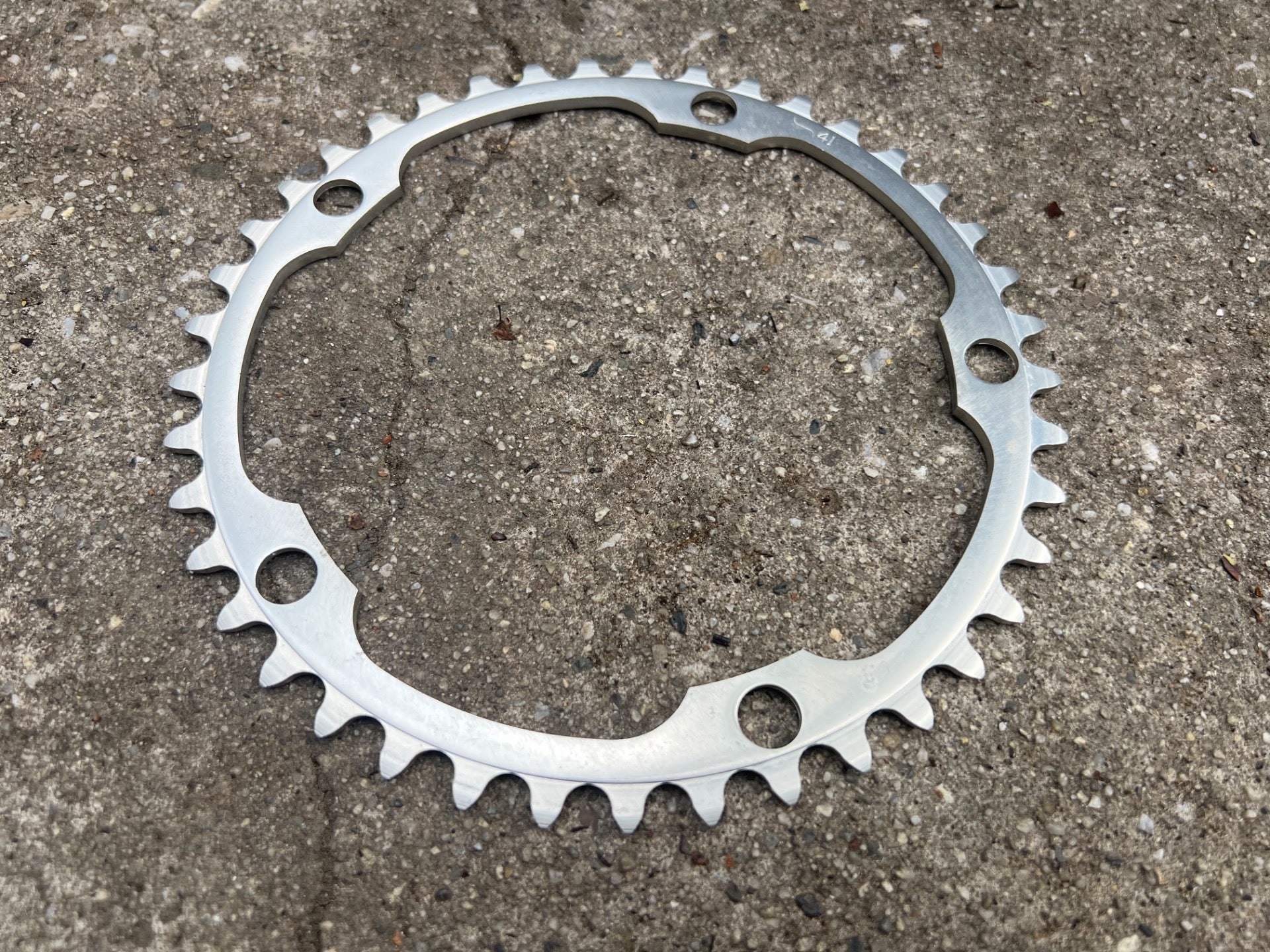 NOS Avocet 144 BCD 41T Chainring Vintage Road Track Bike Silver Retro Small - Image 3