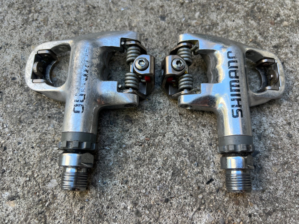 Shimano Ultegra PD-6601 SPD-R Pedals Vintage Road Gravel Bike Silver - Image 3
