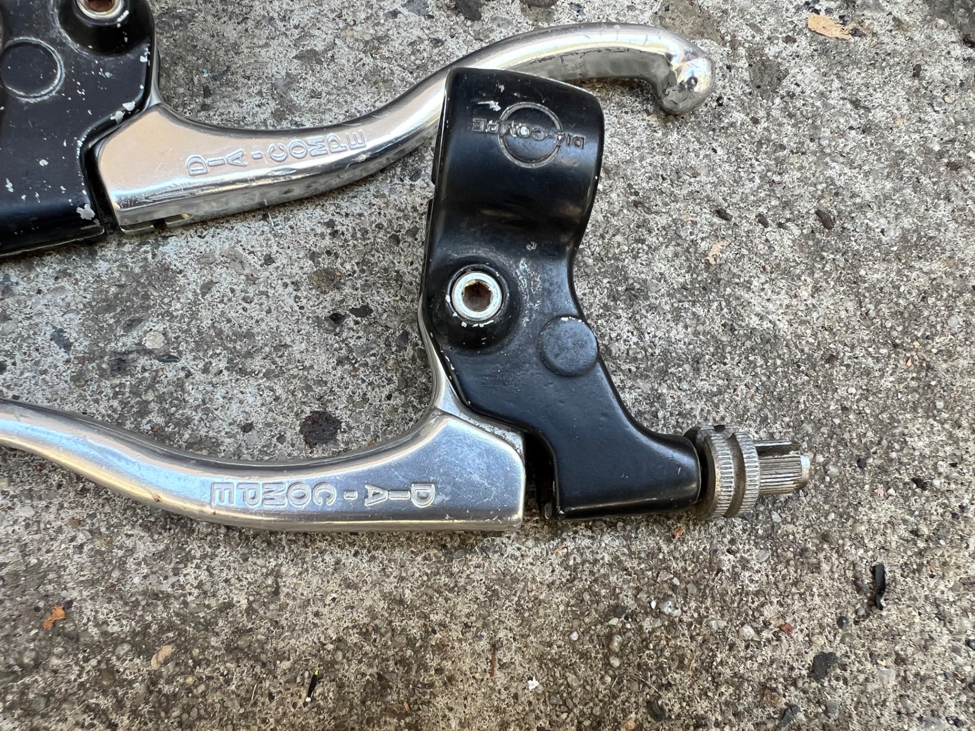 Dia Compe Cantilever Brake Levers Vintage Moto Black 4 Finger 80’s MTB ATB  - Image 5