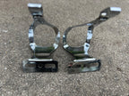 Used Christophe Toe Clips Size Small Vintage Retro Eroica Chrome Steel Road Touring-Bicycle Bin