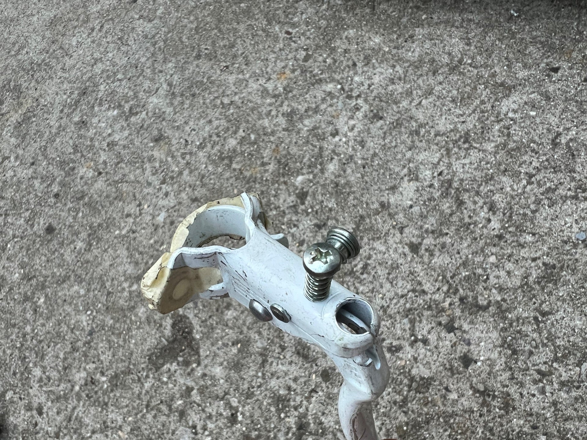 Dia Compe MX White Left Front Brake Lever Vintage BMX Bike Retro Freestyle OG  - Image 3