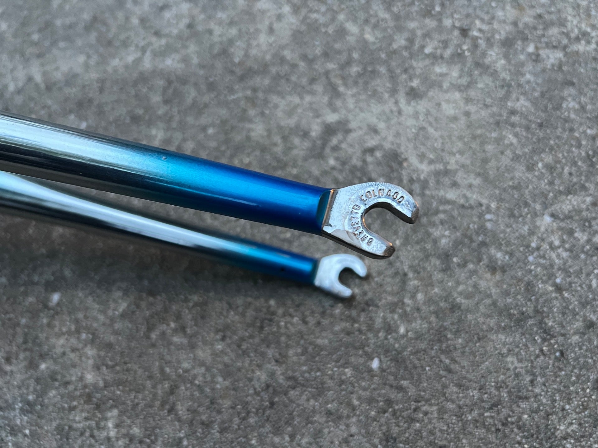 Colnago Chrome Blue Rigid Fork Road Bike Steel Vintage Retro Shamrock Logo 1in  - Image 10