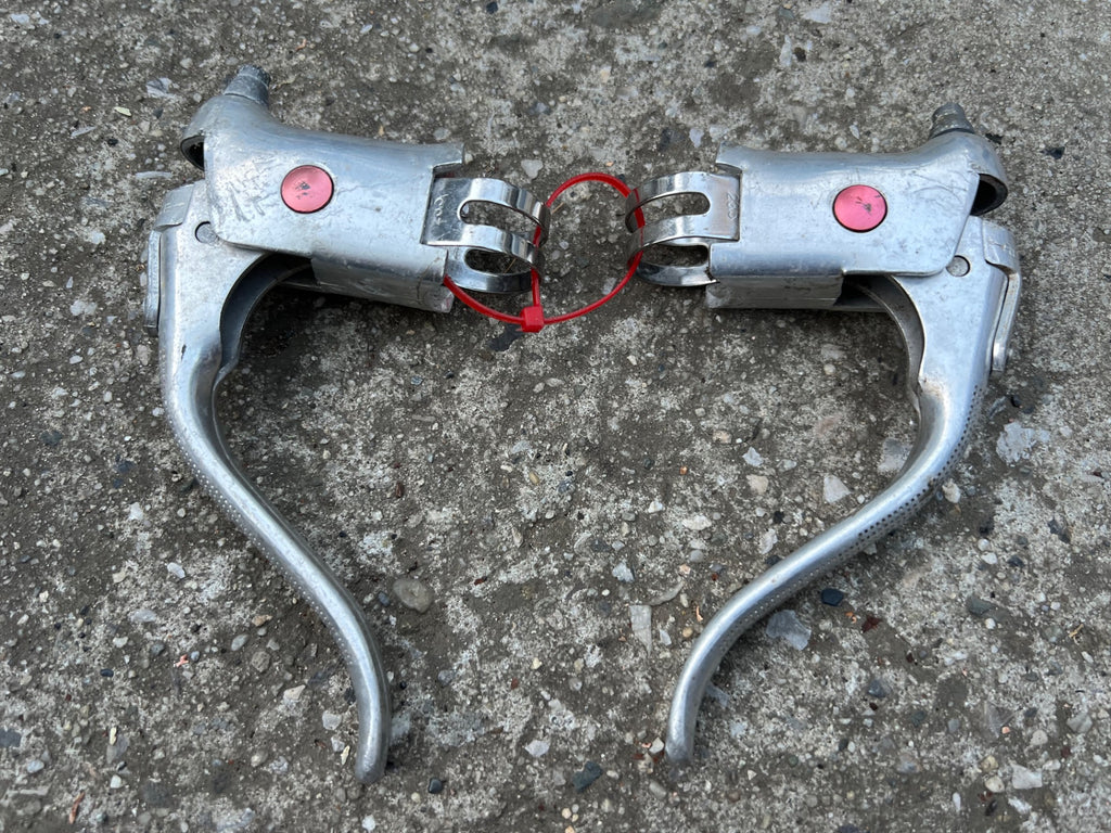 Dia Compe Brake Levers Drop Bar Aluminum Vintage Retro Road Bike Silver Aluminum - Image 3
