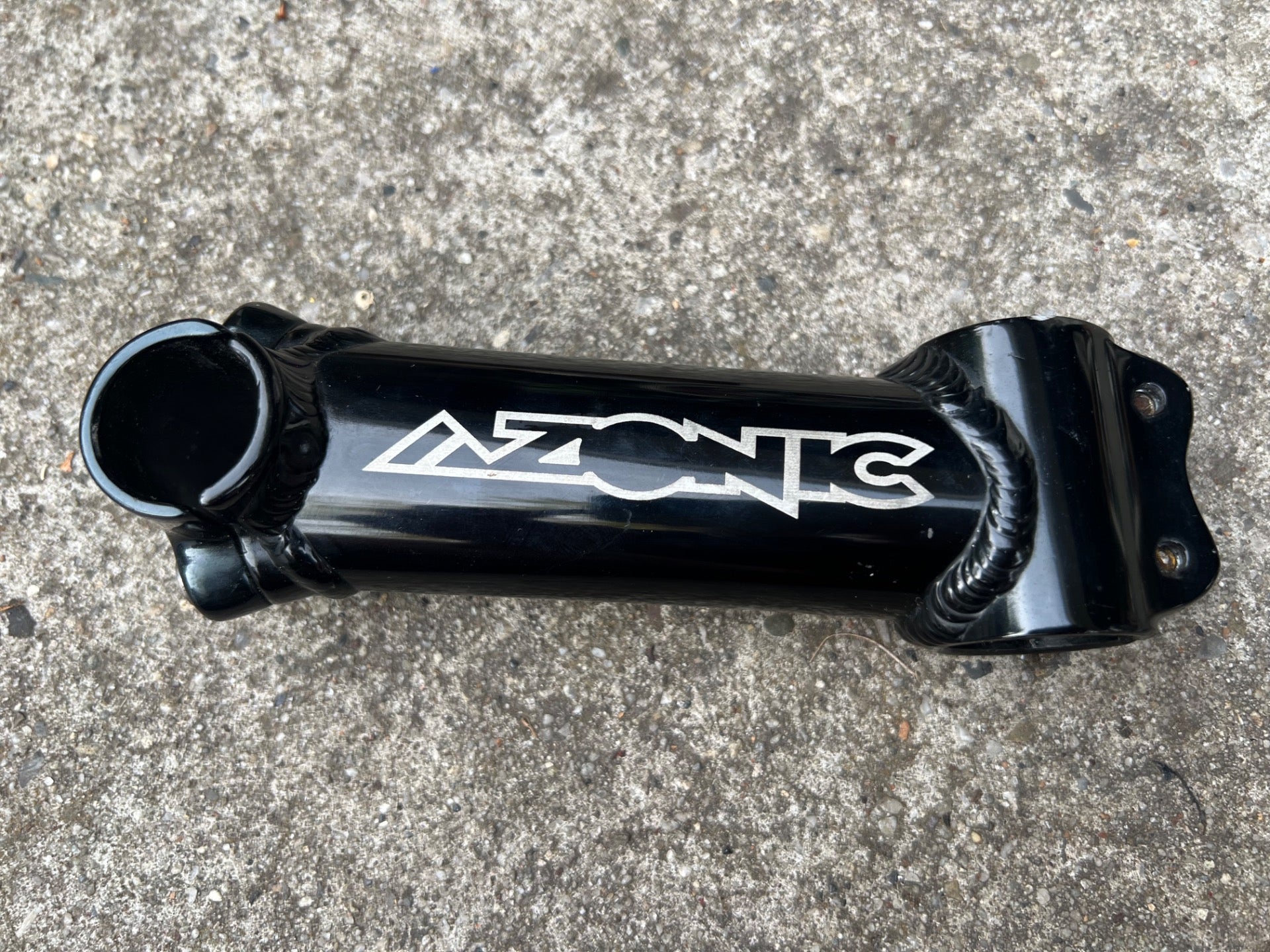 Azonic ORC 25.4x135mm 1 1/8” Threadless Stem Vintage Retro MTB Mountain Black - Image 3