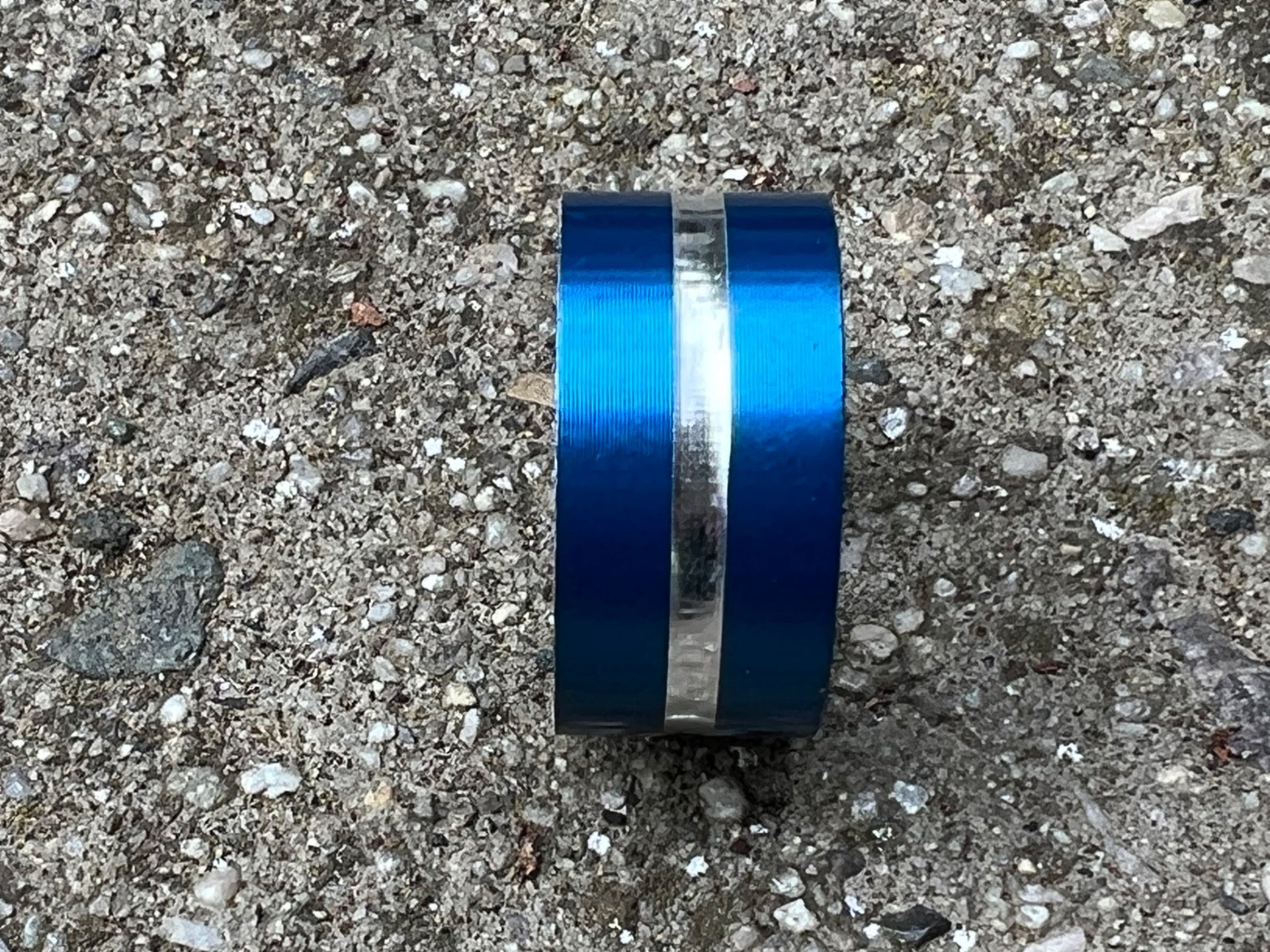 NOS 21.1mm 1/2in Height BMX Stem Stiffener Flex Fighter Blue Vintage Retro - Image 3