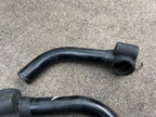 Used Onza Steel Black Bar Ends Angled Clamp On Rubber Grip Logo Vintage MTB Retro-Bicycle Bin