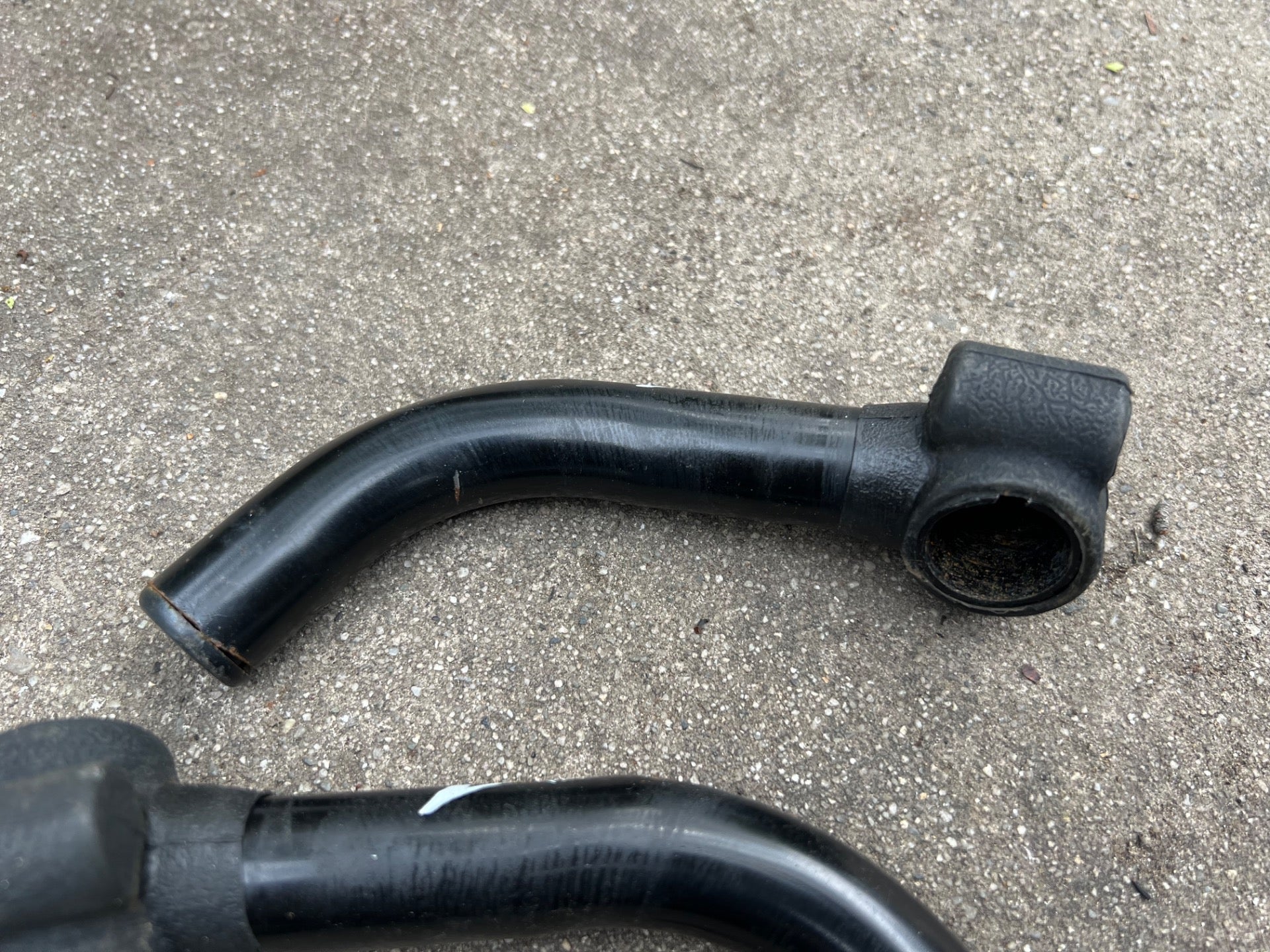 Onza Steel Black Bar Ends Angled Clamp On Rubber Grip Logo Vintage MTB Retro - Image 3