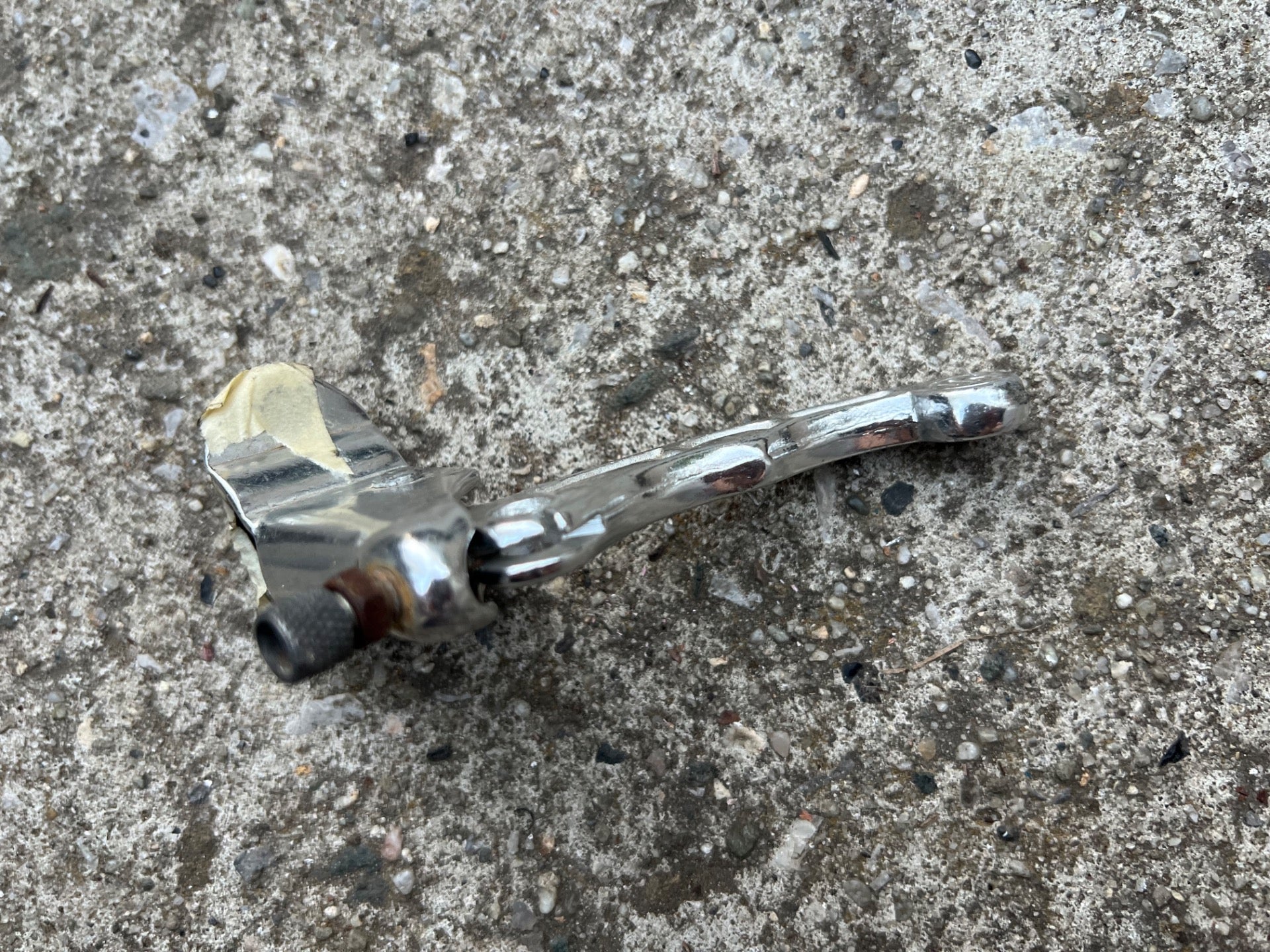 MX Silver Right Rear Brake Lever Vintage BMX Bike Retro Freestyle OG  - Image 3