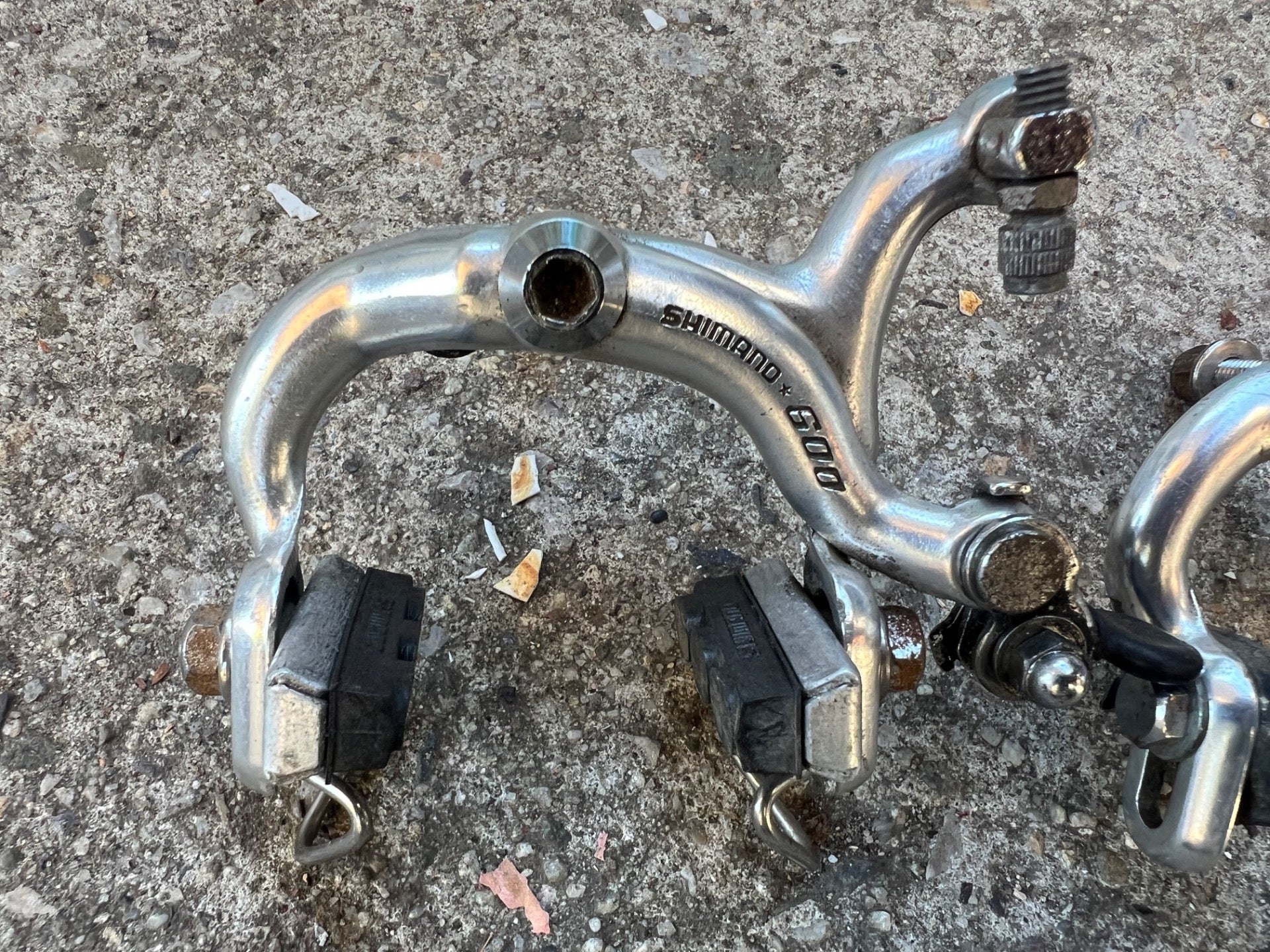 Shimano 600 Arabesque Brakes Brake Set Vintage Road Bike Silver Retro Side Pull - Image 3