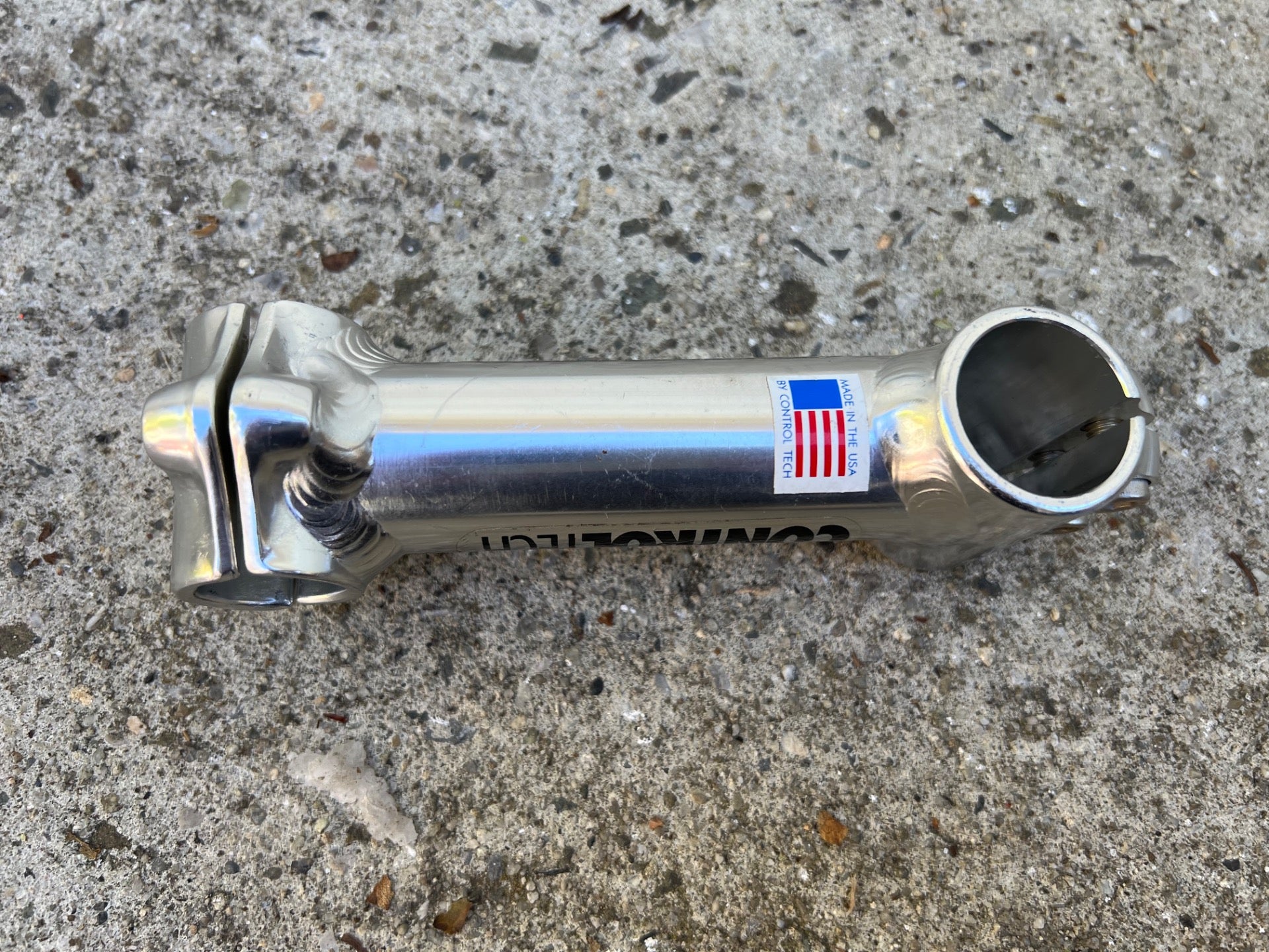 Control Tech 120x25.4mm Stem 1 1/8” Vintage Mountain Bike Silver Aluminum MTB  - Image 3