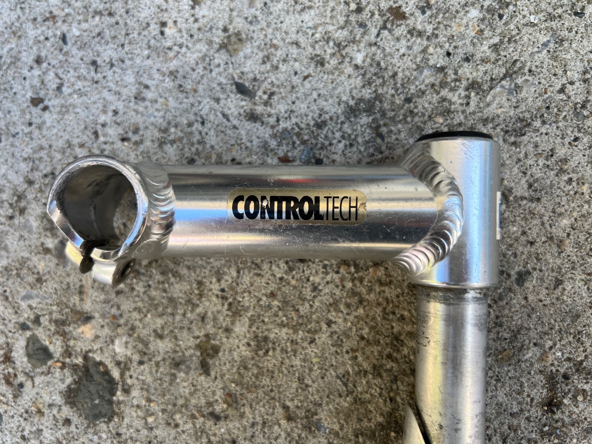 NICE Control Tech 135x26.0mm Stem 1” Quill Silver Road Bike Straight Aluminum  - Image 3