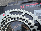 NEW Rotor Q Rings 53/40T 130 BCD Chainring Set Double Road Bike Oval Rings Gold-Bicycle Bin