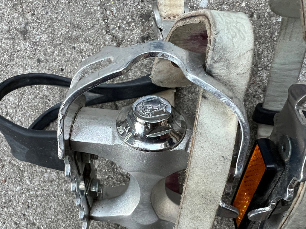 Campagnolo Centaur MTB Pedals Vintage 9/16 Mountain Bike 90’s Chrome Toe Strap - Image 5