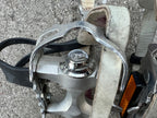 Used Campagnolo Centaur MTB Pedals Vintage 9/16 Mountain Bike 90’s Chrome Toe Strap-Bicycle Bin
