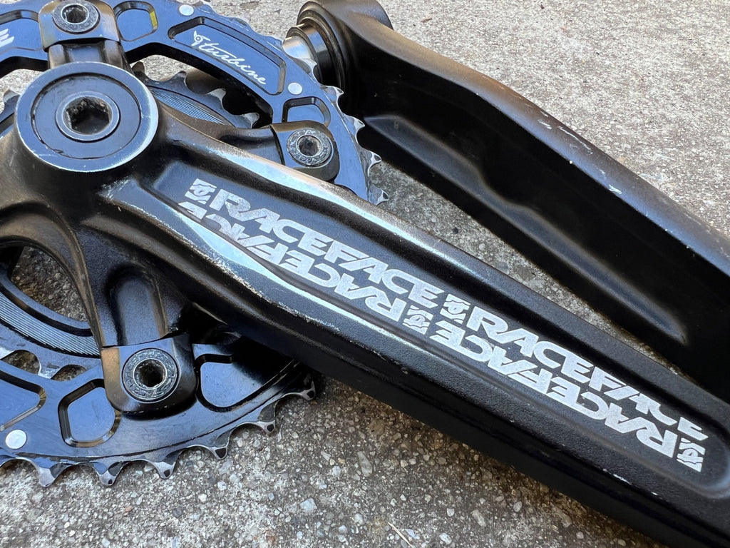 Raceface Ride Crankset Double 9/10 Speed 24mm Spindle 36/24T Black MTB Mountain  - Image 9