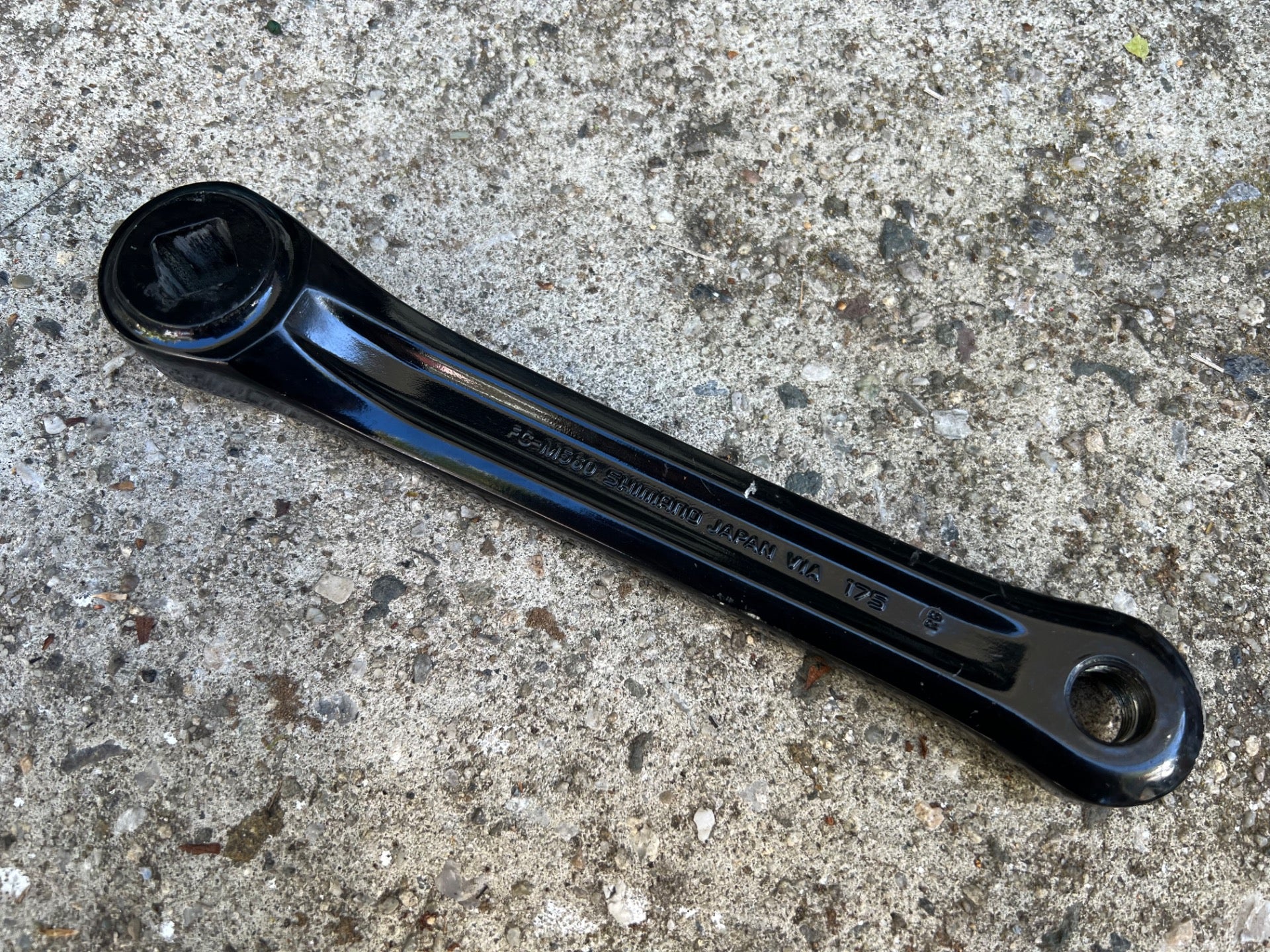 Shimano Deore LX FC-M560 175mm Crankset 46-36-26T Triple Black Vintage MTB Retro - Image 9