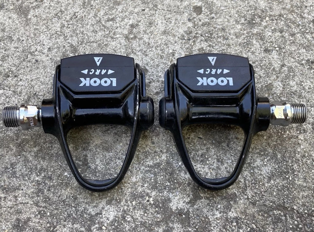 Vintage Look Carbon Black Clipless Pedals Retro Eroica Aluminum 9/16” 80’s - Image 3