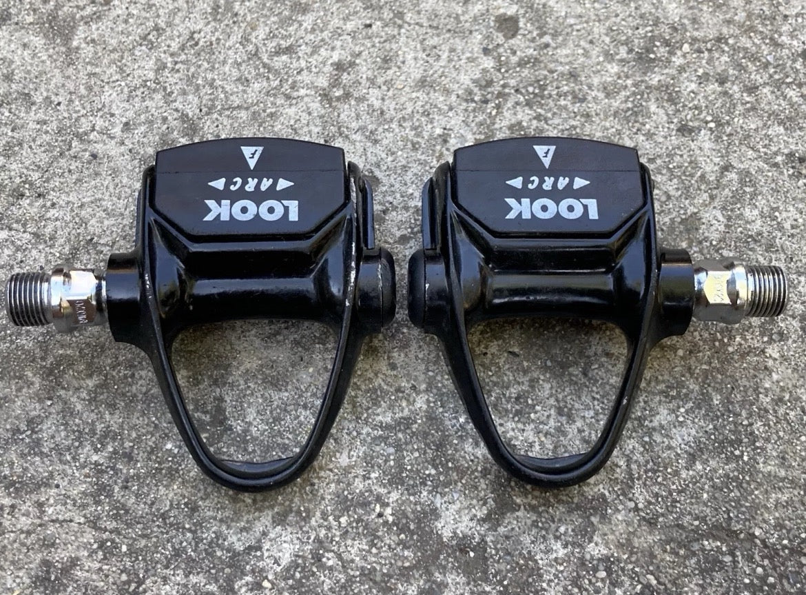 Vintage Look Carbon Black Clipless Pedals Retro Eroica Aluminum 9/16” 80’s - Image 3