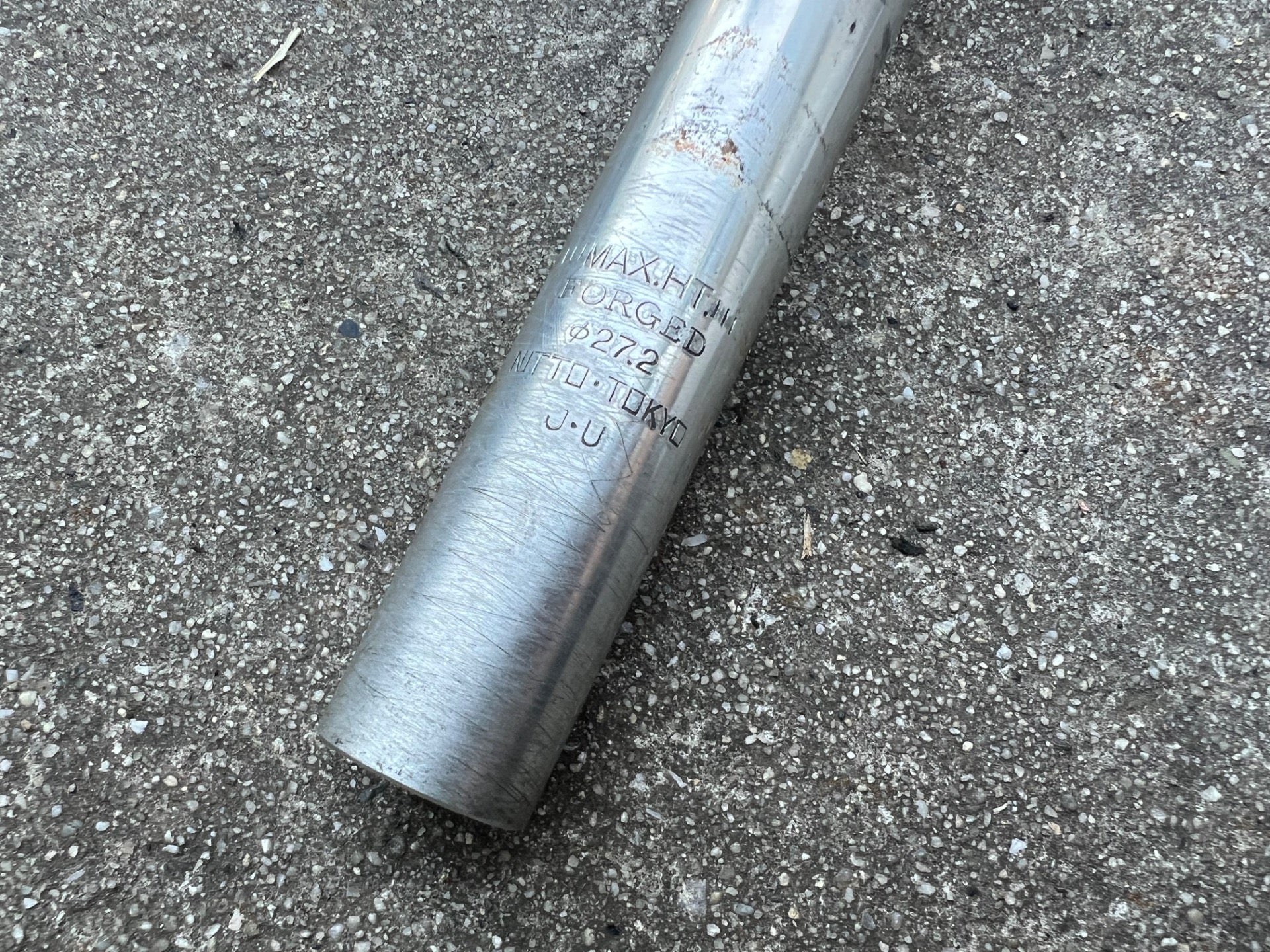 Nitto 65 27.2x210mm Seatpost Vintage Retro Silver Road Gravel Bike Anodized  - Image 3