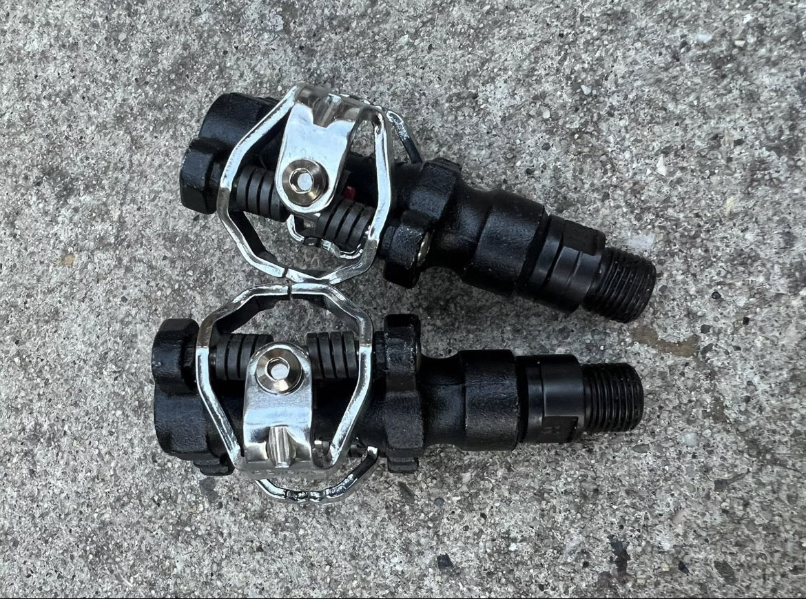 NEW Wellgo SPD WPD-M9 Clipless Pedals & Cleats MTB Gravel Vintage Bike Retro - Image 3